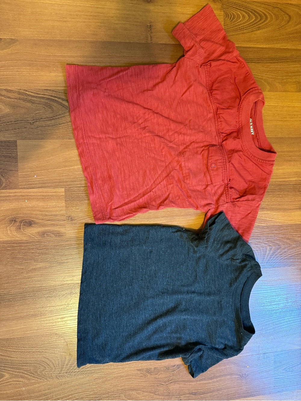Red & Grey Short-Sleeve Kids Top by Old Navy